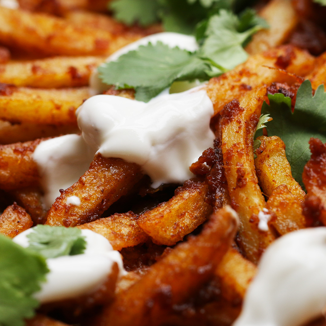 MASALA FRIES WITH MELTED CHEESE