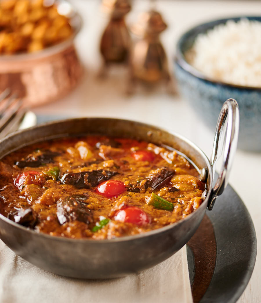 SPICY EGGPLANT MASALA (V)